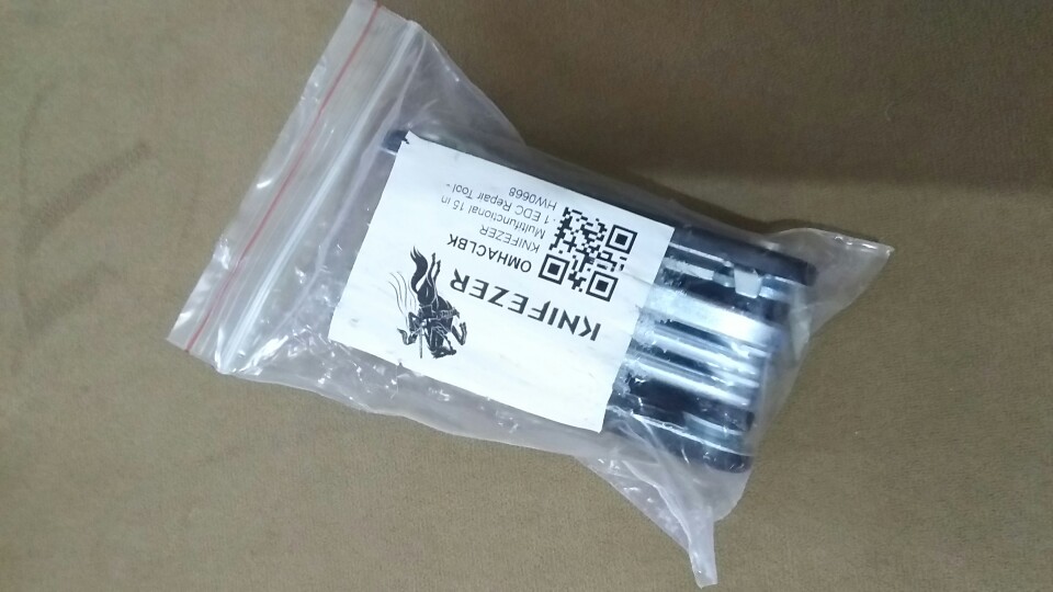 Knifezer Multifunctional 15 In 1 Edc Repair Tool Obeng Alat Reparasi Kunci Sepeda Kunci L