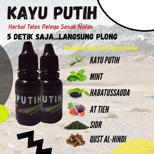 Minyak Esensial Kayu Putih plus Herbal tetes pelega sesak nafas anti covid19 mujarab
