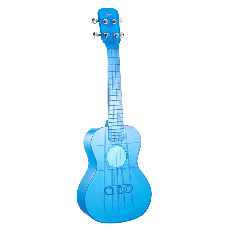 Gitar Ukulele 23 Inci 4 Senar Bahan PC Transparan Warna Permen