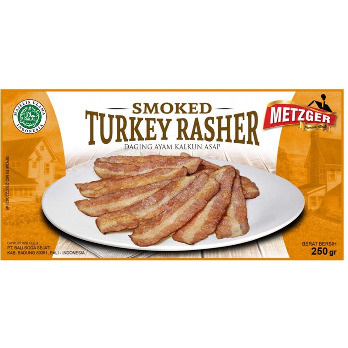 

Daging Asap - Metzger Kalkun Daging Asap Turkey Bacon 250Gr