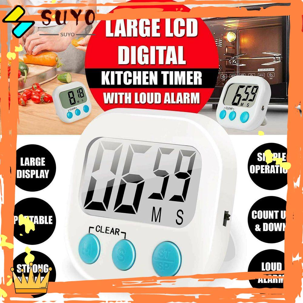 Suyo 1PC Timer / Stopwatch Hitung Mundur Ukuran Besar Untuk Dapur