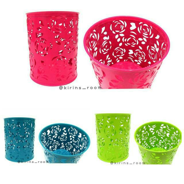 

Tempat Pensil & Stationery Bahan Besi - Motif Bunga