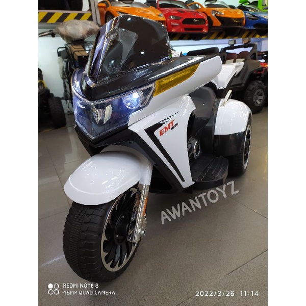 Motor Aki Anak Harley White