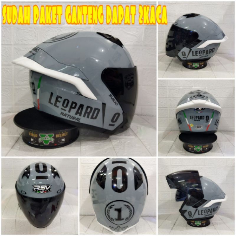 RSV SV300 MODERN GREY PAKET GANTENG (STIKER LEOPARD) ORIGINAL SNI( ongkir termurah 2 kg)