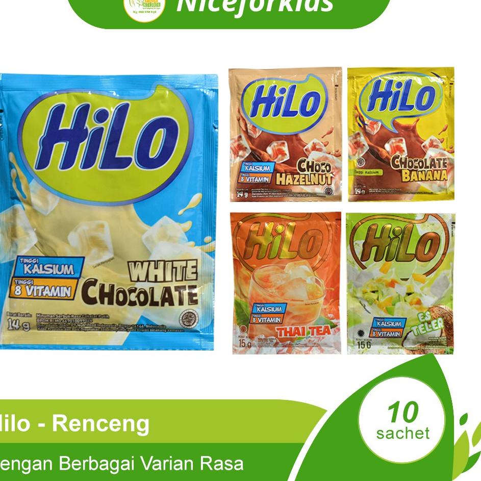 

Bestseller0BL HiLo Minuman Serbuk Tinggi Kalsium Renceng Isi 10sachet / Minuman Bernutrisi 유유 °