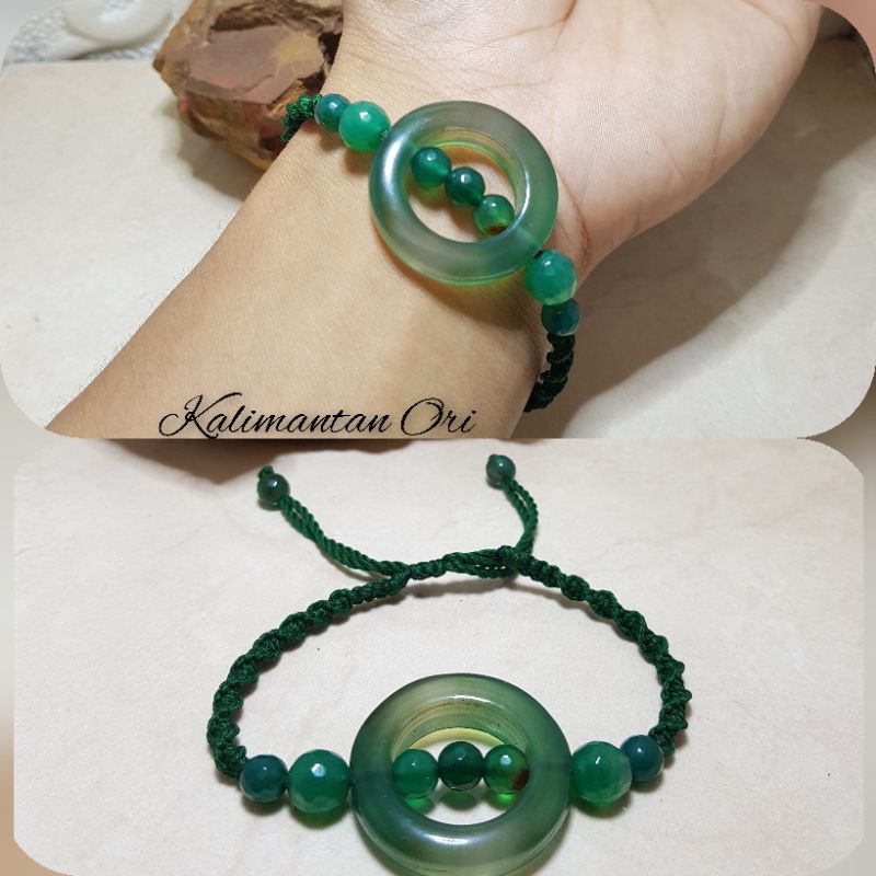Gelang Kesehatan Giok Taiwan Motif Kepala Import