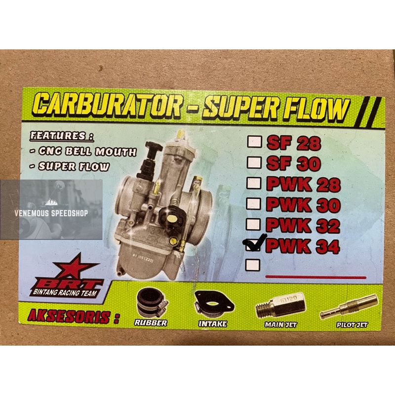 Karburator Karbu Carburator BRT Pe SF 28 - SF 30 - PWK SF 28 30 32 34 SuperFlow Original-PWK SF 34
