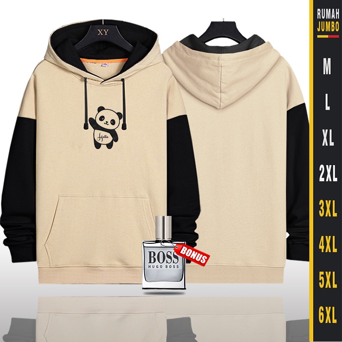 Hoodie Oversize Sweater Hoodie Pria Jaket Hodie Pria Big Size PANDA