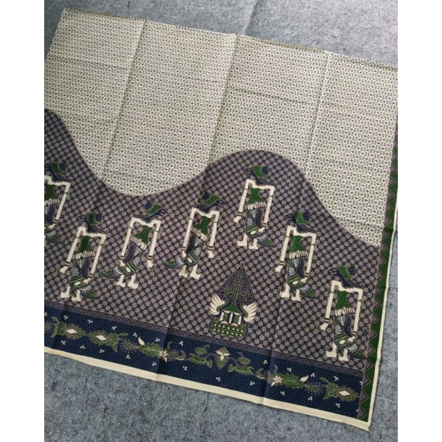 KAIN BATIK LAWEYAN SOLO WAYANG GUNUNGAN HIJAU