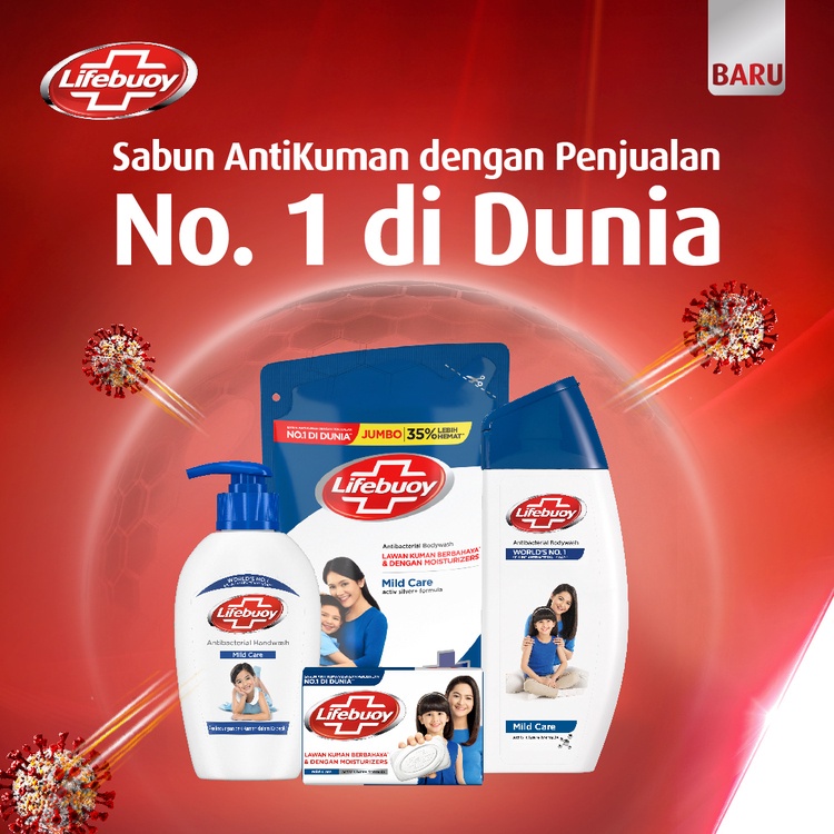 Lifebuoy body wash sabun cair 825 ml