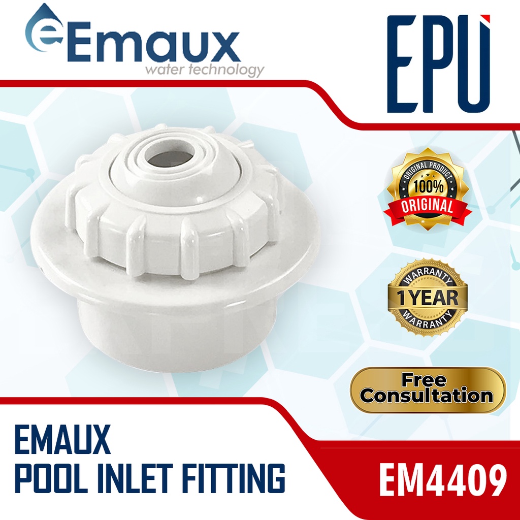 Emaux EM4409(A) Pool Inlet Fitting Kolam Renang Import Wall Return Emaux 4409