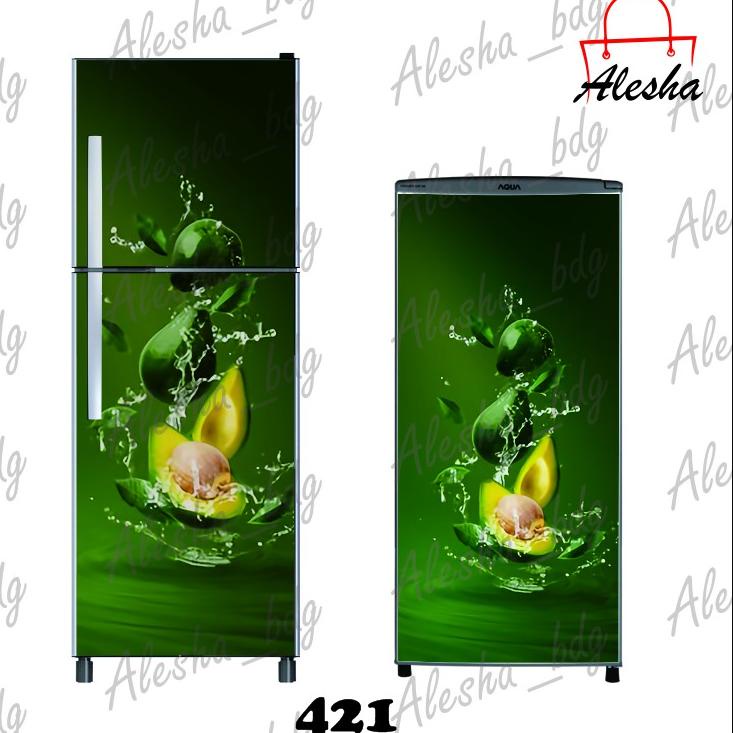 Best Produk EGH99 Stiker Sticker Wallpaper Kulkas 1 dan 2 Pintu Motif Buah Keren Lucu Murah 71 Terki