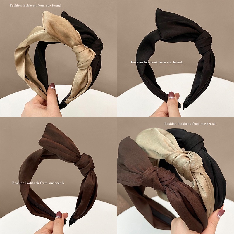 Bando-125/Bendo FASHION/Premium Bandana Simpul Twist Elastis Ala Korea Untuk Wanita