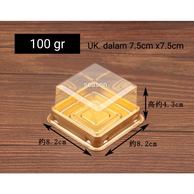 

Mooncake Case KUE BULAN tray TUTUP RAPAT PREMIUM MIKA Isi 50pcs