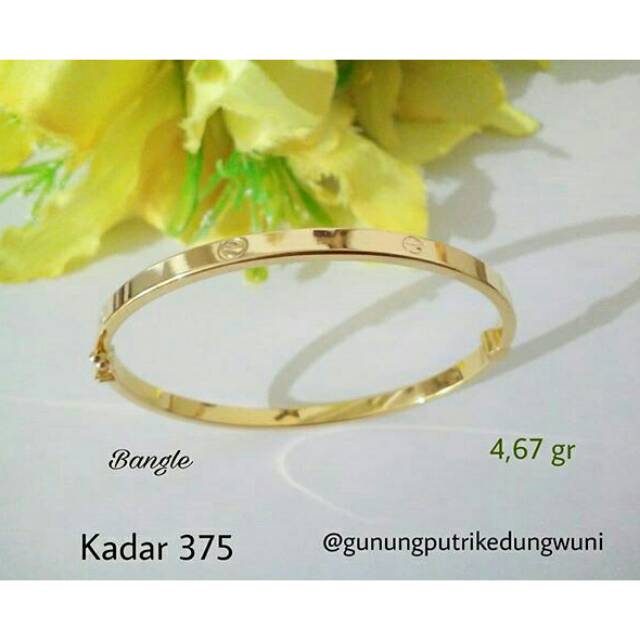 Gelang Oval Cartier Gold kadar 375