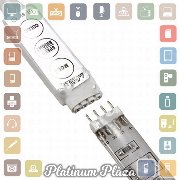 Mood Light Led Strip 5050 RGB 1M with USB Controller - White`69MF9E-