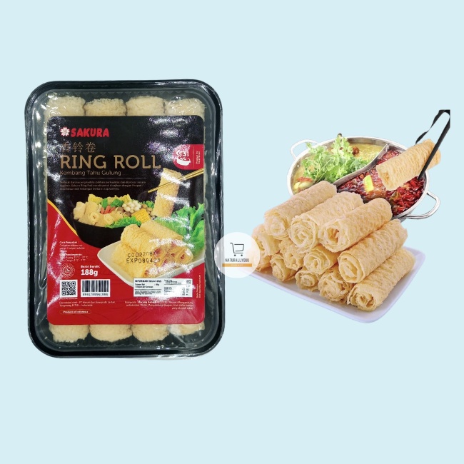 

Sakura Ring Roll Kembang Tahu Gulung 188gr Hotpot Bell Roll Tahu Hot Pot