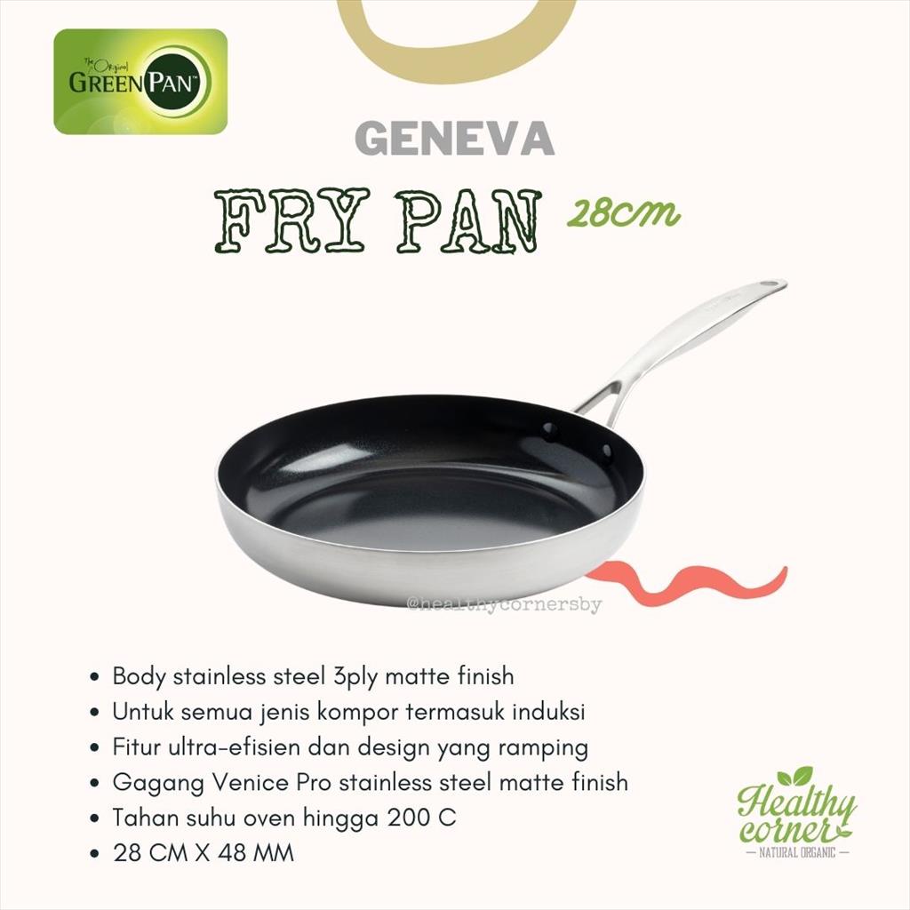 GreenPan - Geneva Frypan 28cm ( Fry Pan / Wajan Panci Non Teflon )