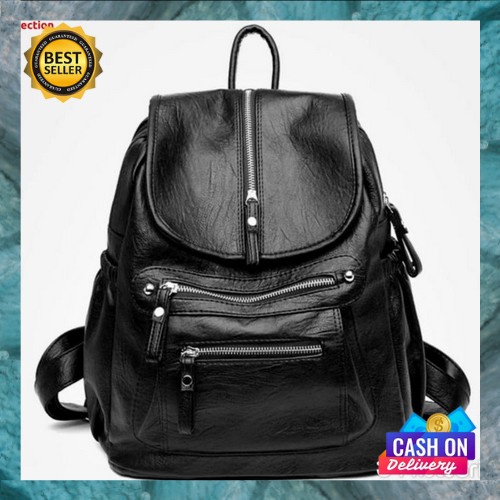 Tas Punggung Branded Import Murah | Tas Backpack Stylish Wanita Kuliah Sekolah Original Mewah Zoe Ba