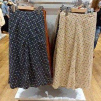 UNIQLO ORI SALE Maxi Skirt Rok Panjang Polos Katun Satin Linen GARANSI TERMURAH HITAM ORANGE BLUE