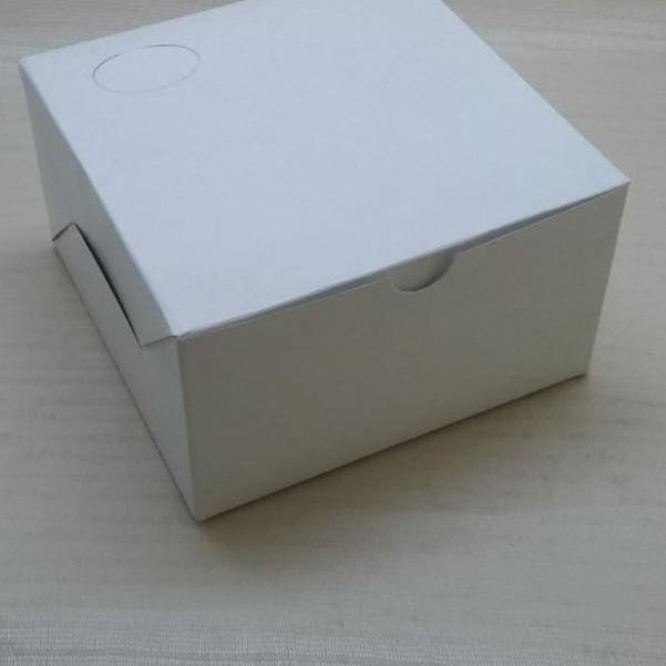 

❁ Box Kue Karton / Kotak Snack Putih Polos / Box Roti 12 x 16 Cm @25pcs ♩