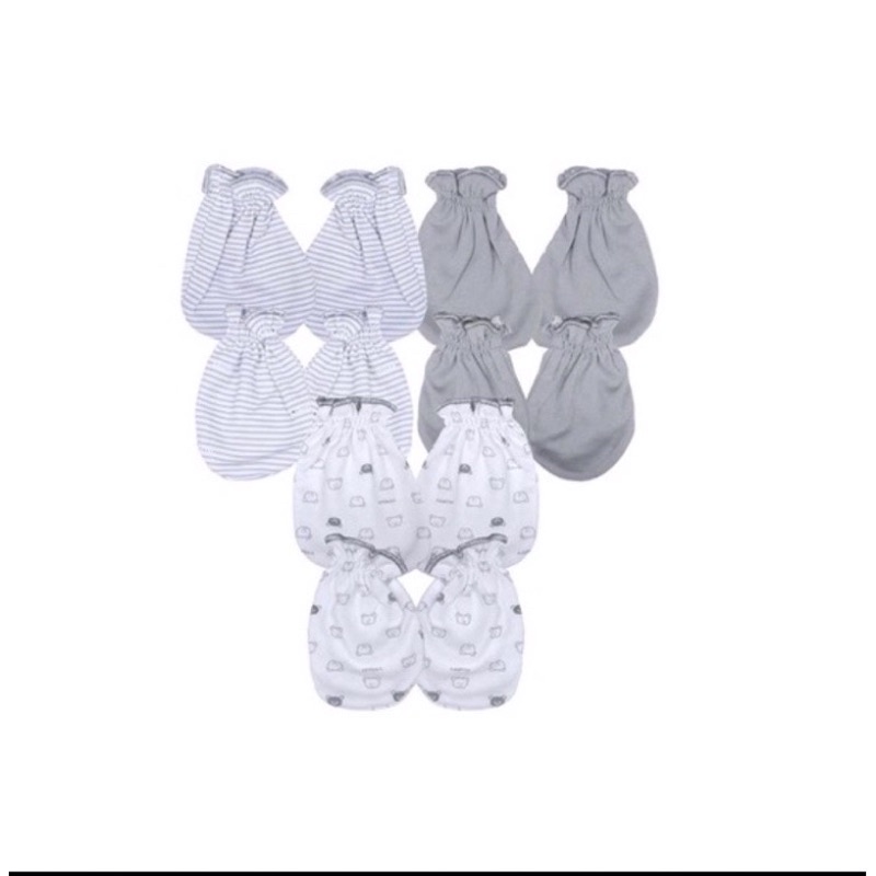 Set Sarung Tangan &amp; Kaki Fluffy NB Perlengkapan Bayi Baru Lahir