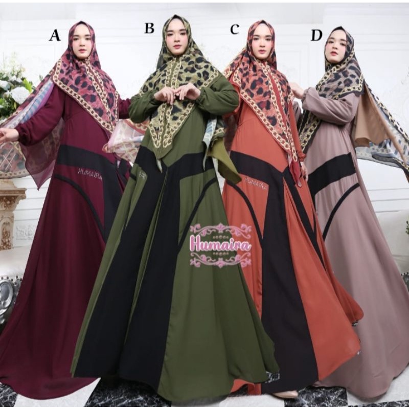 *Byanca Syari* Gamis Ceruty HUMAIRA