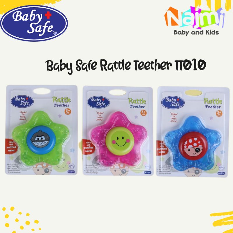 TT010 Baby Safe Rattle Star Teether / Babysafe Gigitan Bayi