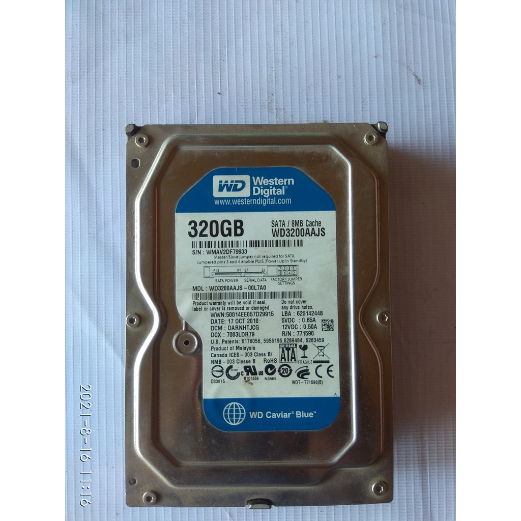 WD HDD 320GB HARDDISK 320GB