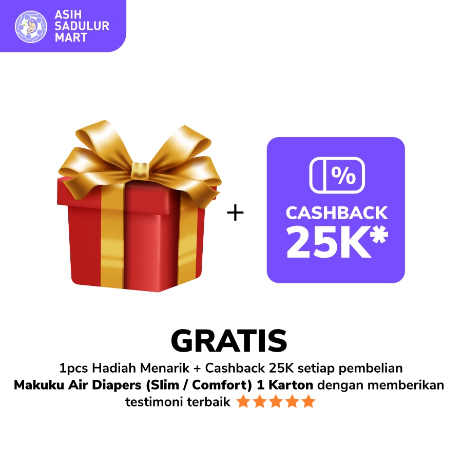 [FREE GIFT] Hadiah Menarik 1pcs &amp; Cashback 25K