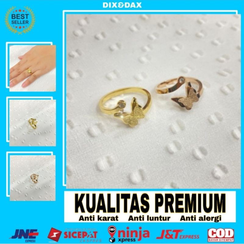Perhiasan Cincin Titanium Xuping Aksesoris Fashion Wanita Korea Asli Kekinian Anti Karat COD .J7