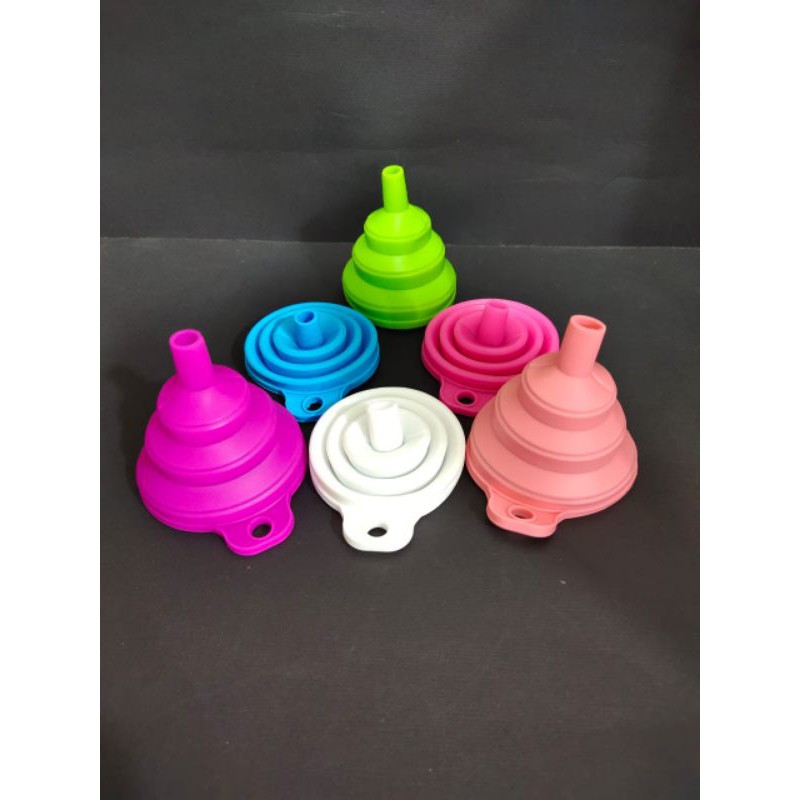 Corong air/minyak silicon lipat
