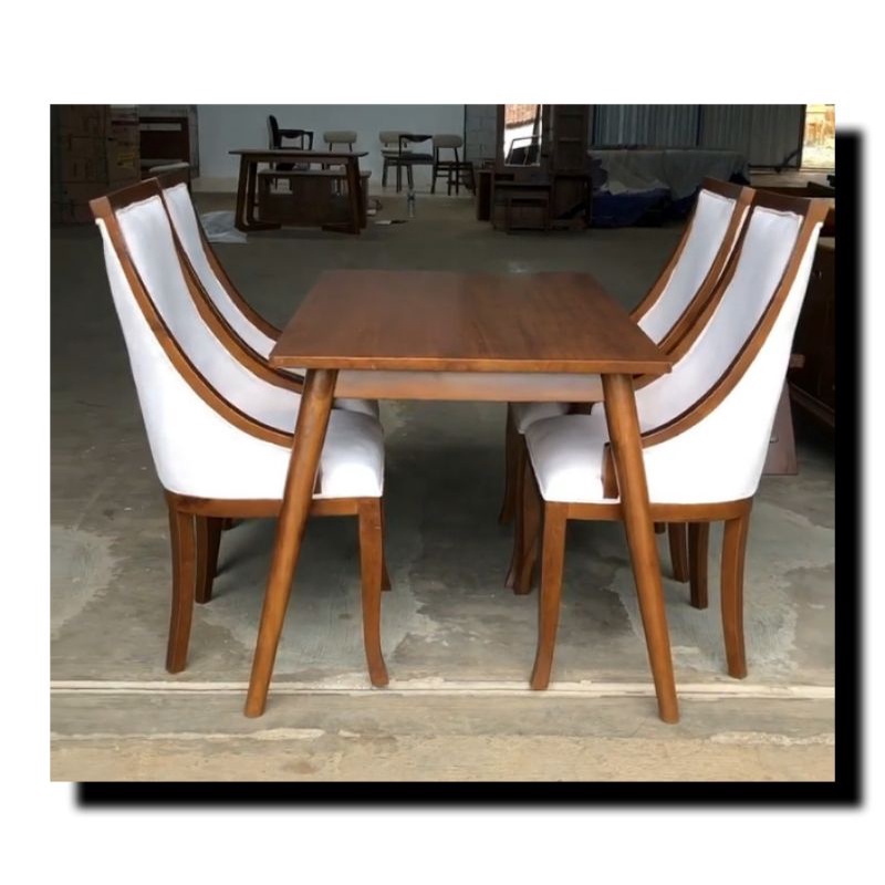 SET KURSI MAKAN VINTAGE KURSI MAKAN MEWAH KURSI MAKAN JATI