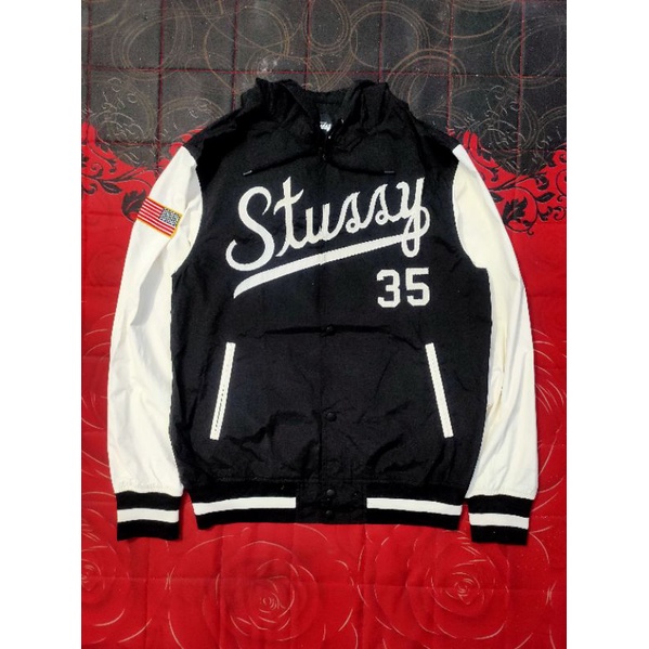 jaket varsity stussy second original