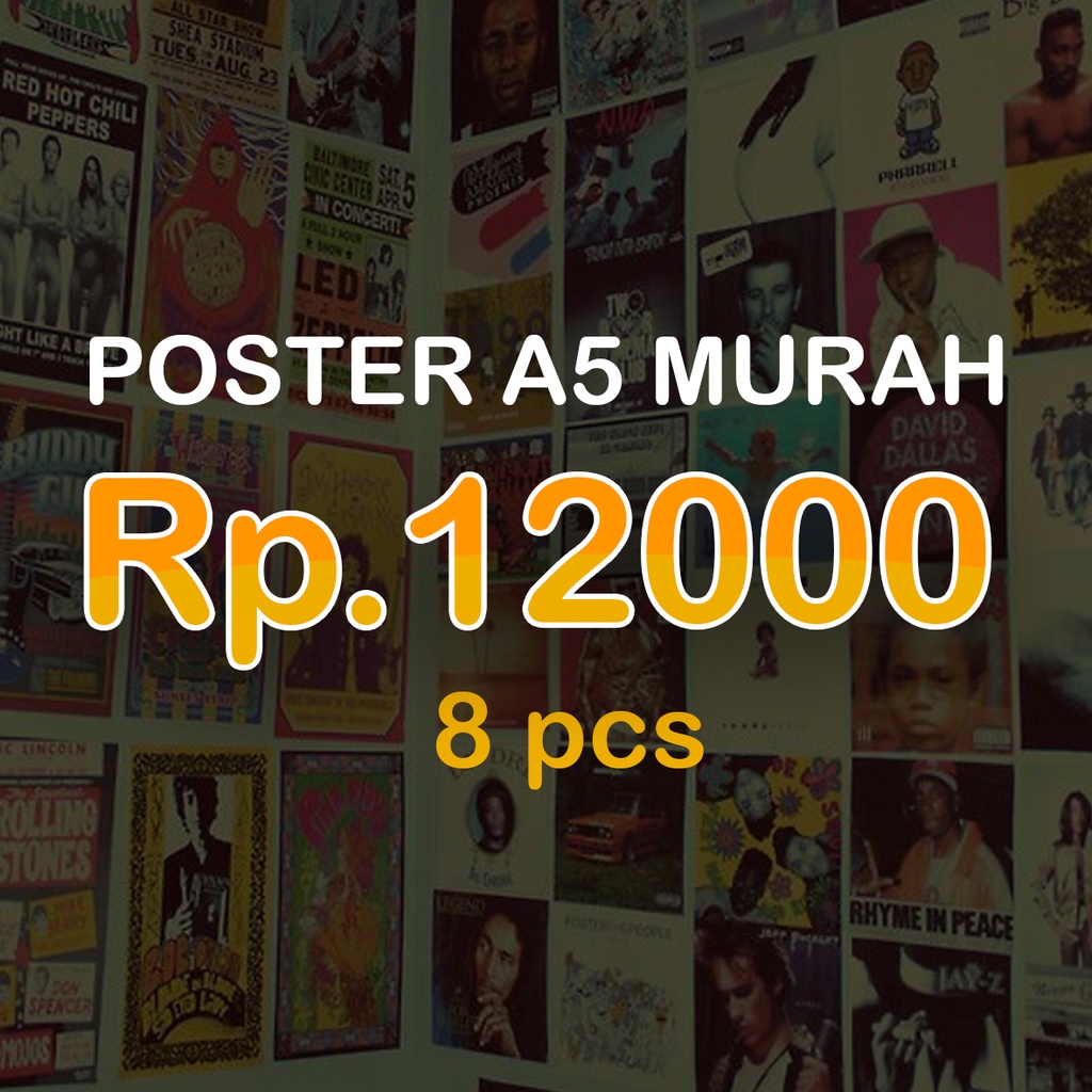 (GROSIR) POSTER DINDING AESTHETIC MURAH A5
