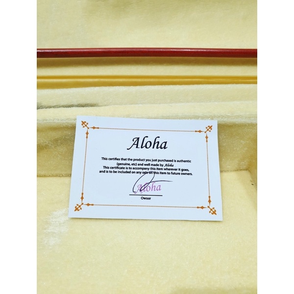 Biola Akustik Merk Aloha Original Ukuran 4/4 Bonus Hardcase Bow Rosin Bridge Buat Belajar Pemula