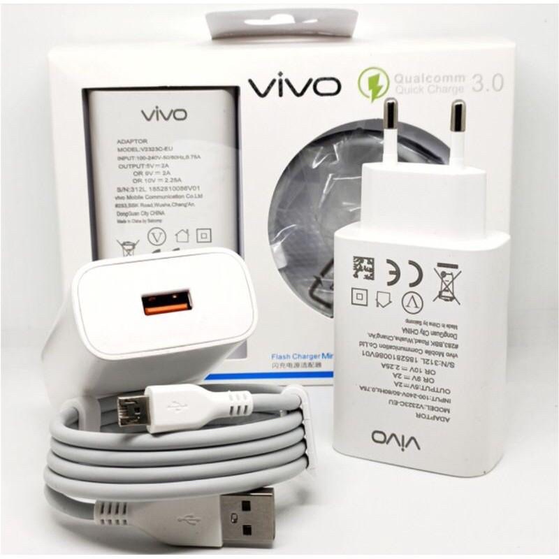 Charger Casan Vivo Y12 Y15 Y17 Y11  Y91 Y95 Y93 Y71 Y20 Y20S Y20i Y91C Y81 V5 V5s V15 V17 V9 Micro USB ORIGINAL 100% FAST CHARGING