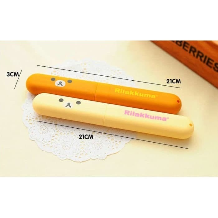 TEMPAT SIKAT GIGI Motif RILAKUMA Toothbrush Case TRAVEL - MKM