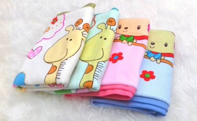 Handuk Bayi Twin Warna Warni 100×50