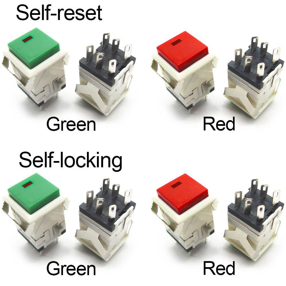 Nanas 10PCS Push Button Switch Tahan Lama 6Pin 3A 250VAC Selfreset