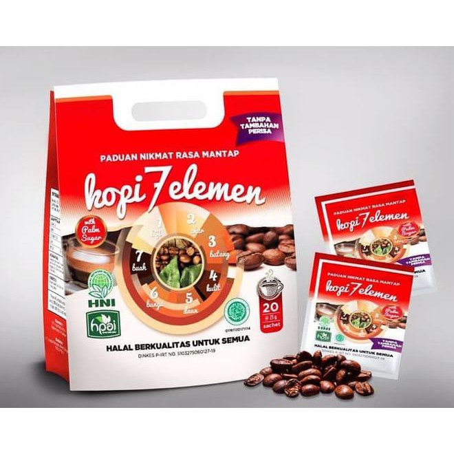 

Promo Akhir Tahun Kopi 7 Elemen (Seven Elemencoffee) Hpai/Hpa Kopi Herbal - Kopi Sevel Kode 60