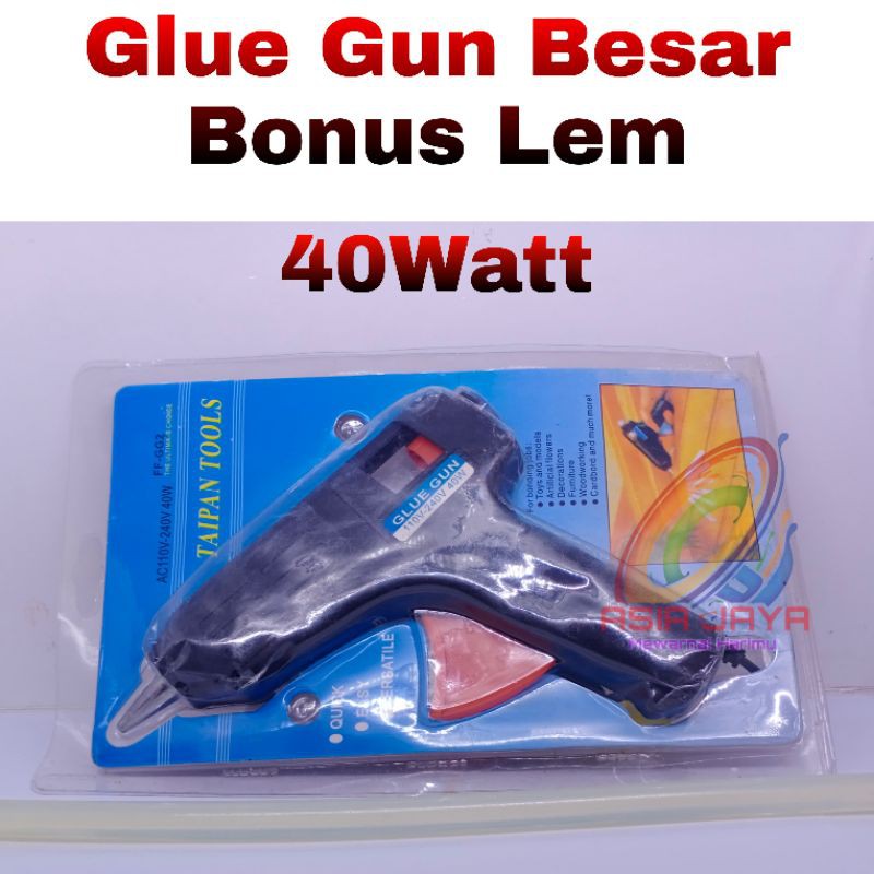 Glue Gun Alat Tembak Lem Bonus Lem Tembak Lem bakar