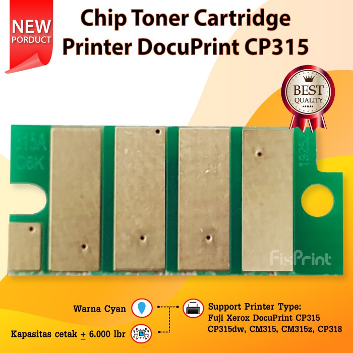 Chip Toner Cartridge Printer DocuPrint CP315 CP315dw CP318 CP318dw