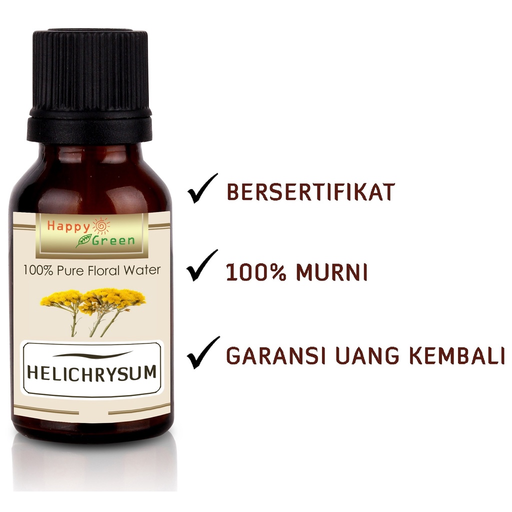 Happy Green Helichrysum Italicum Floral Water  - Immortelle Hydrosol Distillate