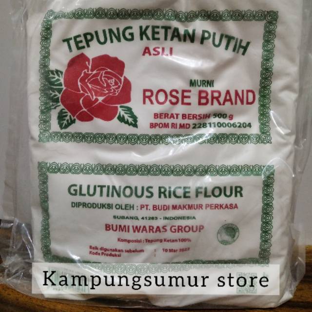 

Tepung Ketan Putih Rose Brand 500 gr