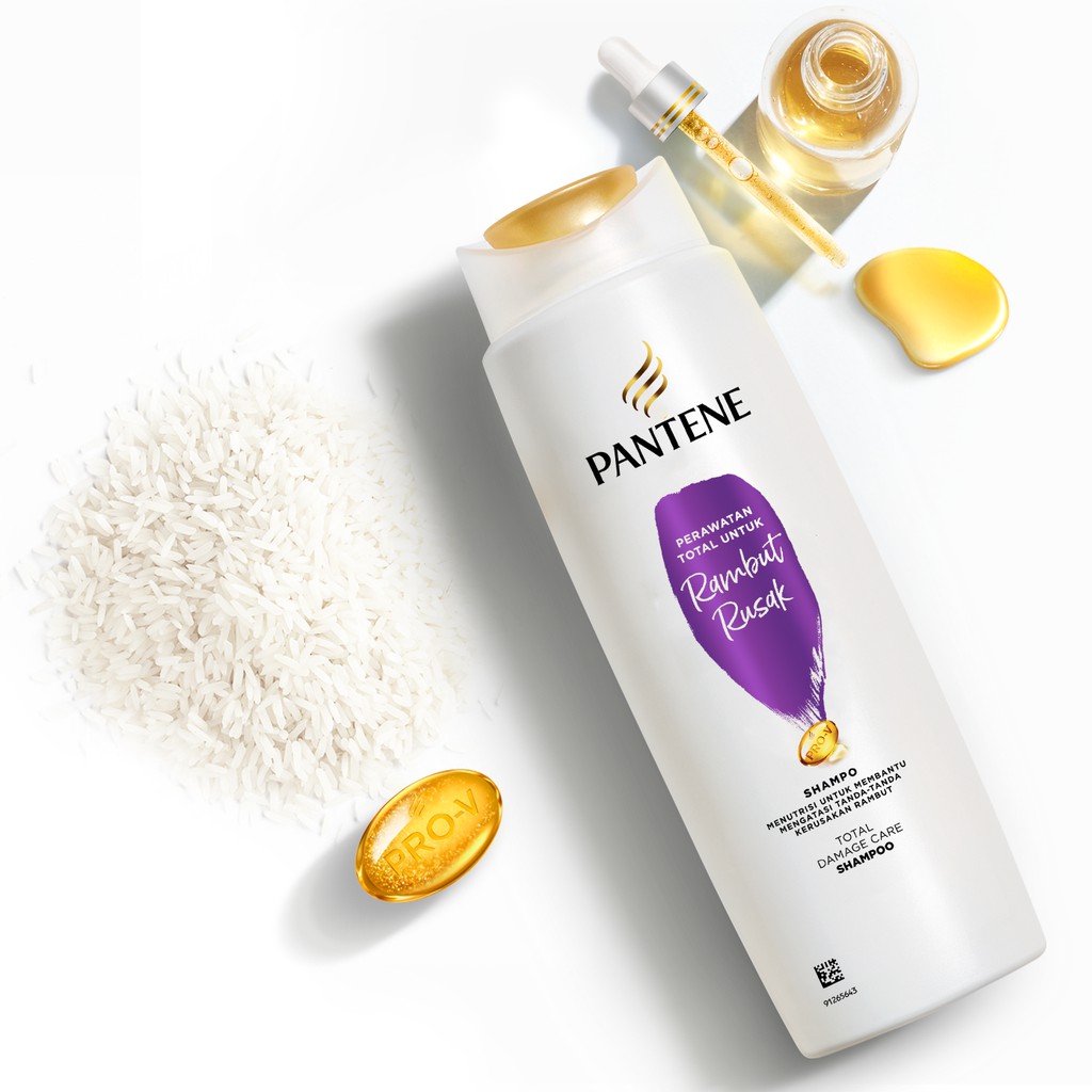 Pantene Pro-V Shampoo Total Damage Pewaratan Total Rambut Rusak 210ml