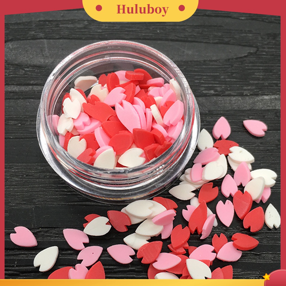 Huluboy Huluboy♡ Hiasan Clay Polymer Bentuk Hatibungabuah 3D Untuk Dekorasi Nail Art DIY