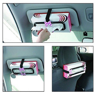 Tissue Paper Box Car Holder Cars interior mobil tempat tisu kaitan art