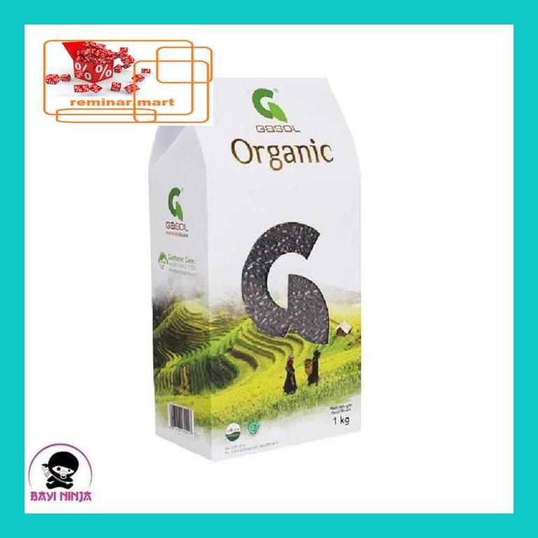 

S0Bers Gasol Organic Beras Hitam Black Rice Organik 1 Kg Ric0S50B