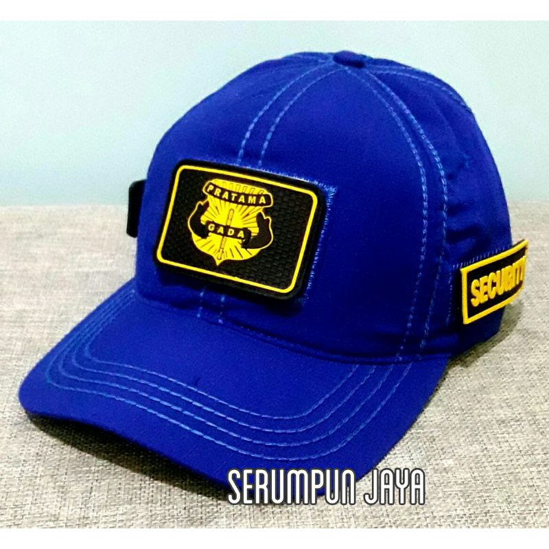 TOPI GADA PRATAMA - TOPI GADA PRATAMA VELCRO BIRU 3PATCH